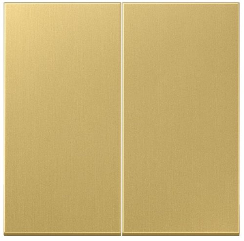 Лицевая панель Jung LS990 metal для 2-кл. выключателя латунь картинка